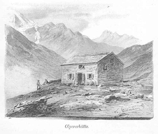 Olperer Hütte Zeichnung ca1890