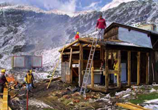 Olperer Hütte Abriss