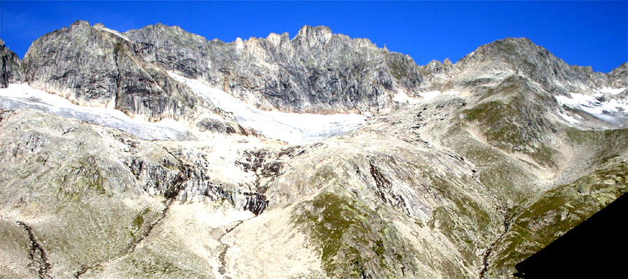 Panorama hinter der Hütte