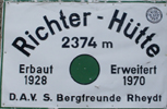 Hüttenschild