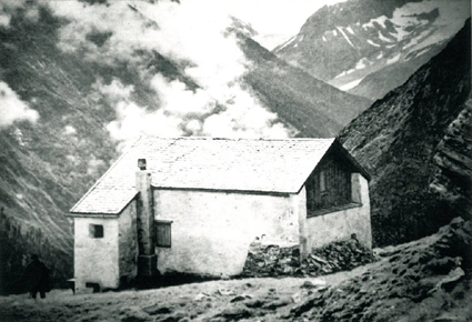 Riffler Hütte ca 1901 nach dem Kauf durch die Sektion Berlin