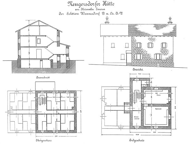 Neu-Gersdorfer Hütte Bauplan